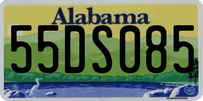 AL license plate 55DS085