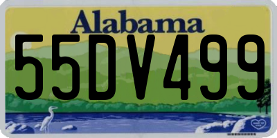AL license plate 55DV499