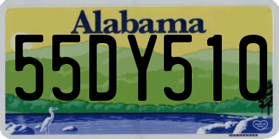 AL license plate 55DY510