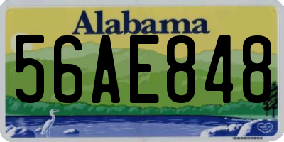 AL license plate 56AE848