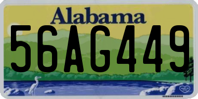 AL license plate 56AG449