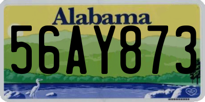 AL license plate 56AY873