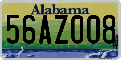 AL license plate 56AZ008