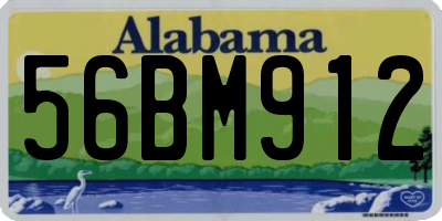 AL license plate 56BM912