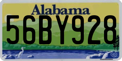 AL license plate 56BY928