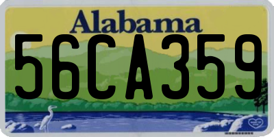 AL license plate 56CA359
