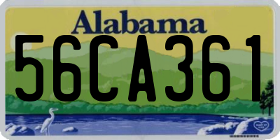 AL license plate 56CA361