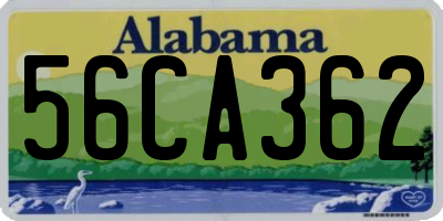 AL license plate 56CA362