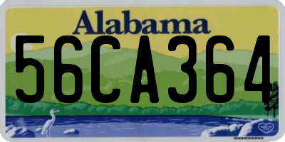 AL license plate 56CA364