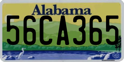 AL license plate 56CA365