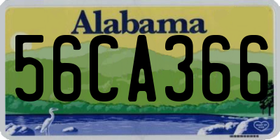 AL license plate 56CA366
