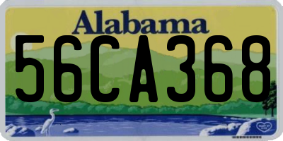 AL license plate 56CA368