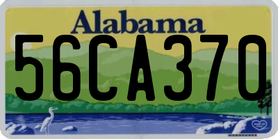 AL license plate 56CA370
