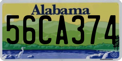 AL license plate 56CA374