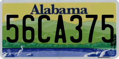 AL license plate 56CA375