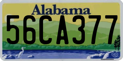 AL license plate 56CA377