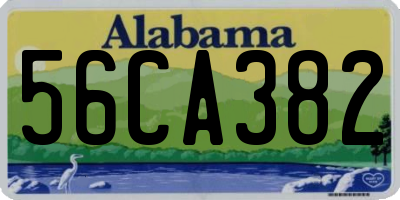 AL license plate 56CA382