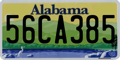 AL license plate 56CA385