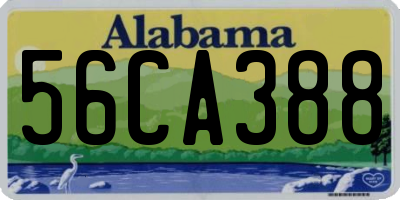 AL license plate 56CA388