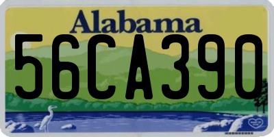 AL license plate 56CA390