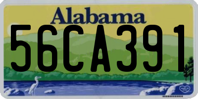 AL license plate 56CA391