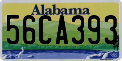 AL license plate 56CA393