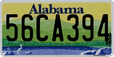 AL license plate 56CA394