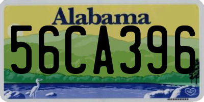 AL license plate 56CA396