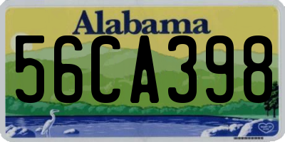 AL license plate 56CA398