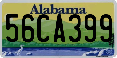 AL license plate 56CA399