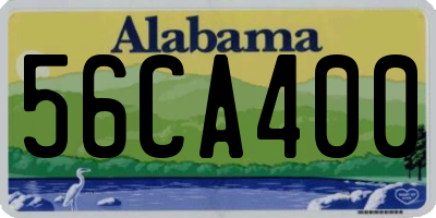 AL license plate 56CA400