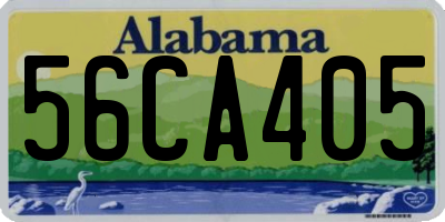 AL license plate 56CA405