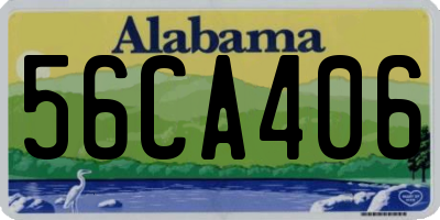 AL license plate 56CA406