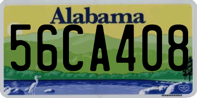AL license plate 56CA408