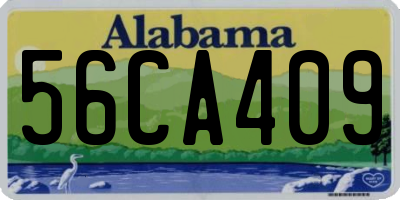 AL license plate 56CA409