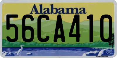 AL license plate 56CA410