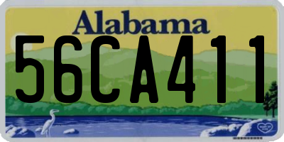 AL license plate 56CA411
