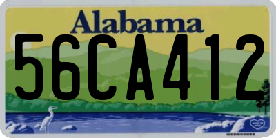 AL license plate 56CA412
