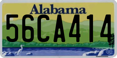AL license plate 56CA414