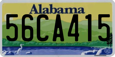 AL license plate 56CA415