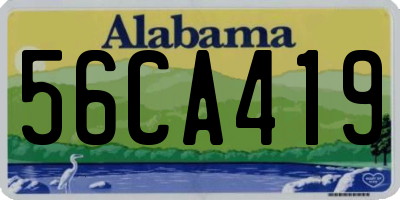 AL license plate 56CA419