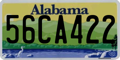 AL license plate 56CA422