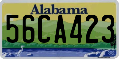 AL license plate 56CA423