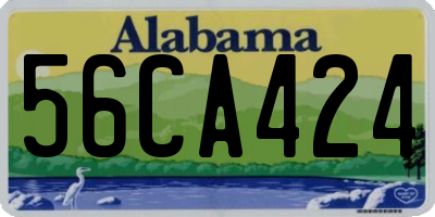 AL license plate 56CA424