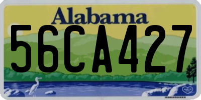 AL license plate 56CA427