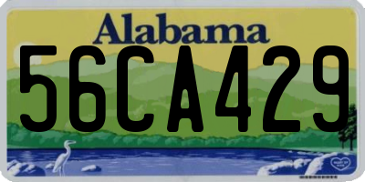 AL license plate 56CA429