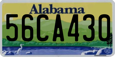AL license plate 56CA430