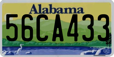 AL license plate 56CA433