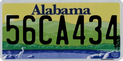 AL license plate 56CA434