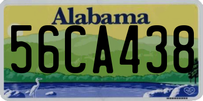 AL license plate 56CA438